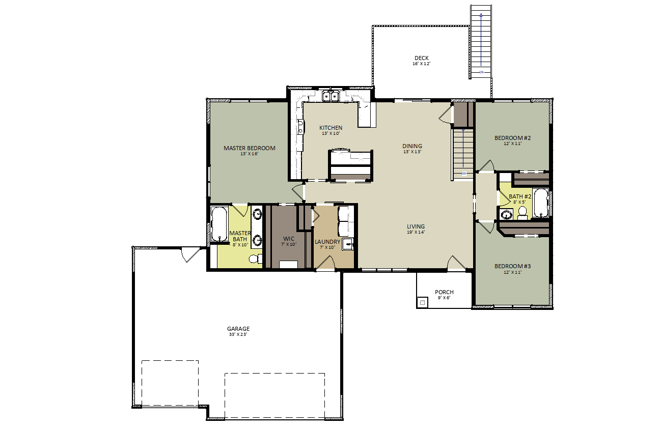 Spring Valley First Floor Floor Plan